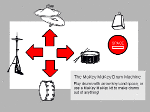 MaKey MaKey Drum Machine using Scratch